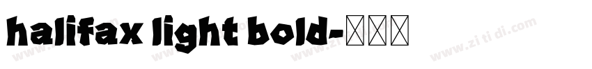 halifax light bold字体转换